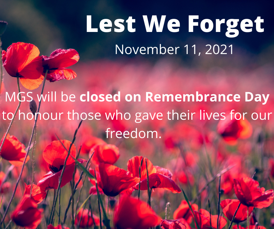 Remembrance Day closure