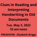Clues In Reading and Interpreting Handwriting in Old Documents