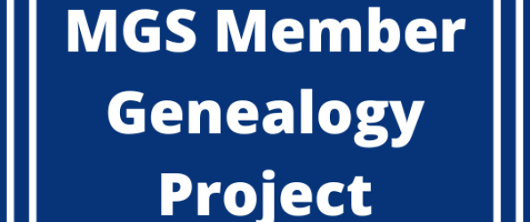 MGS Member Genealogy Project