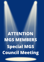 Special MGS Council Meeting – April 13, 2024