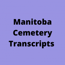 Manitoba Cemetery Transcriptions